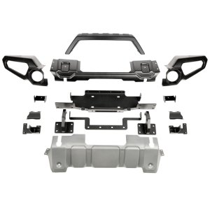 Jeep Wrangler Bumper - Front - Rugged Ridge - Venator with Overrider & Winch Tray - `18-`20